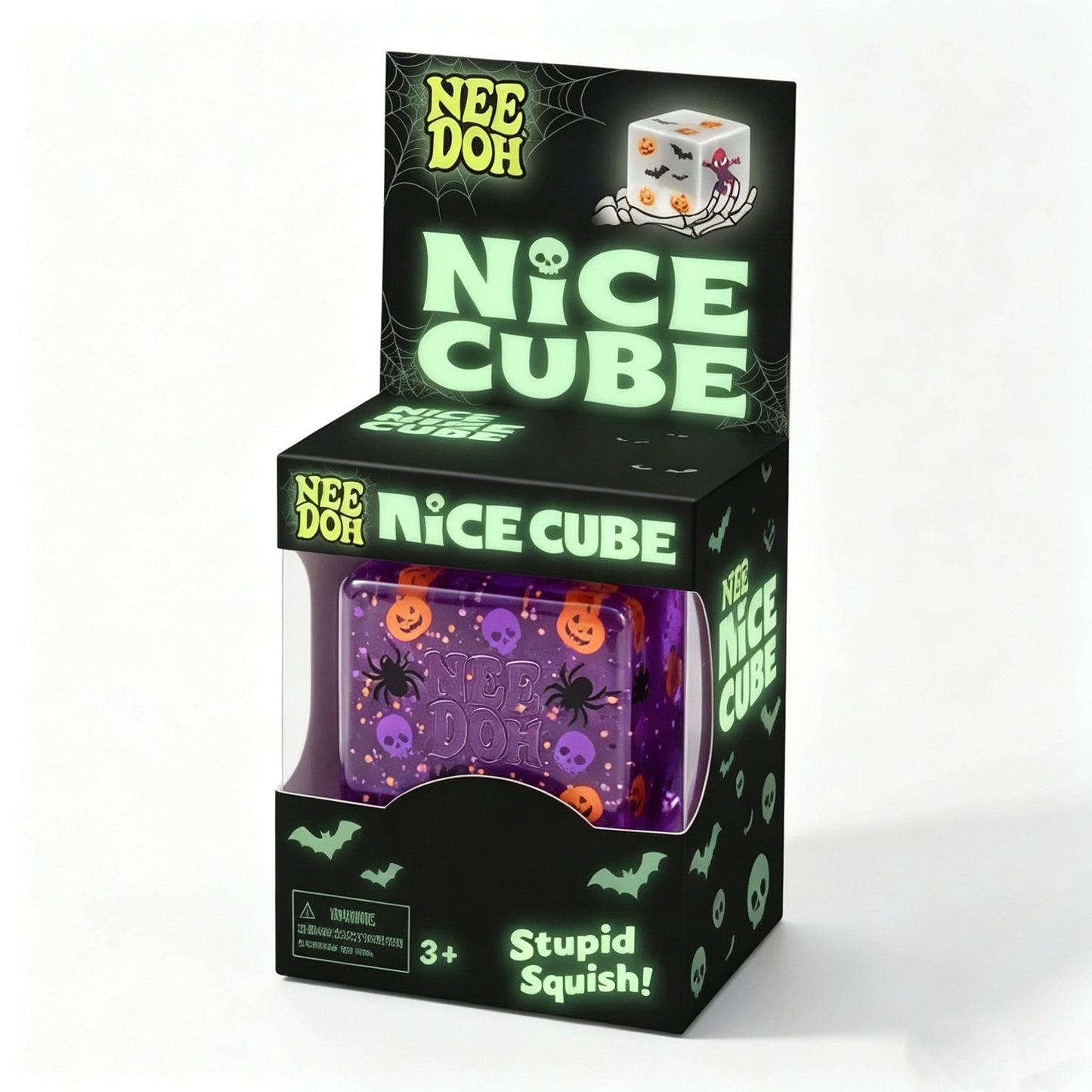Halloween Nice Cube, NeeDoh Style Squish Fidget Stress Toy
