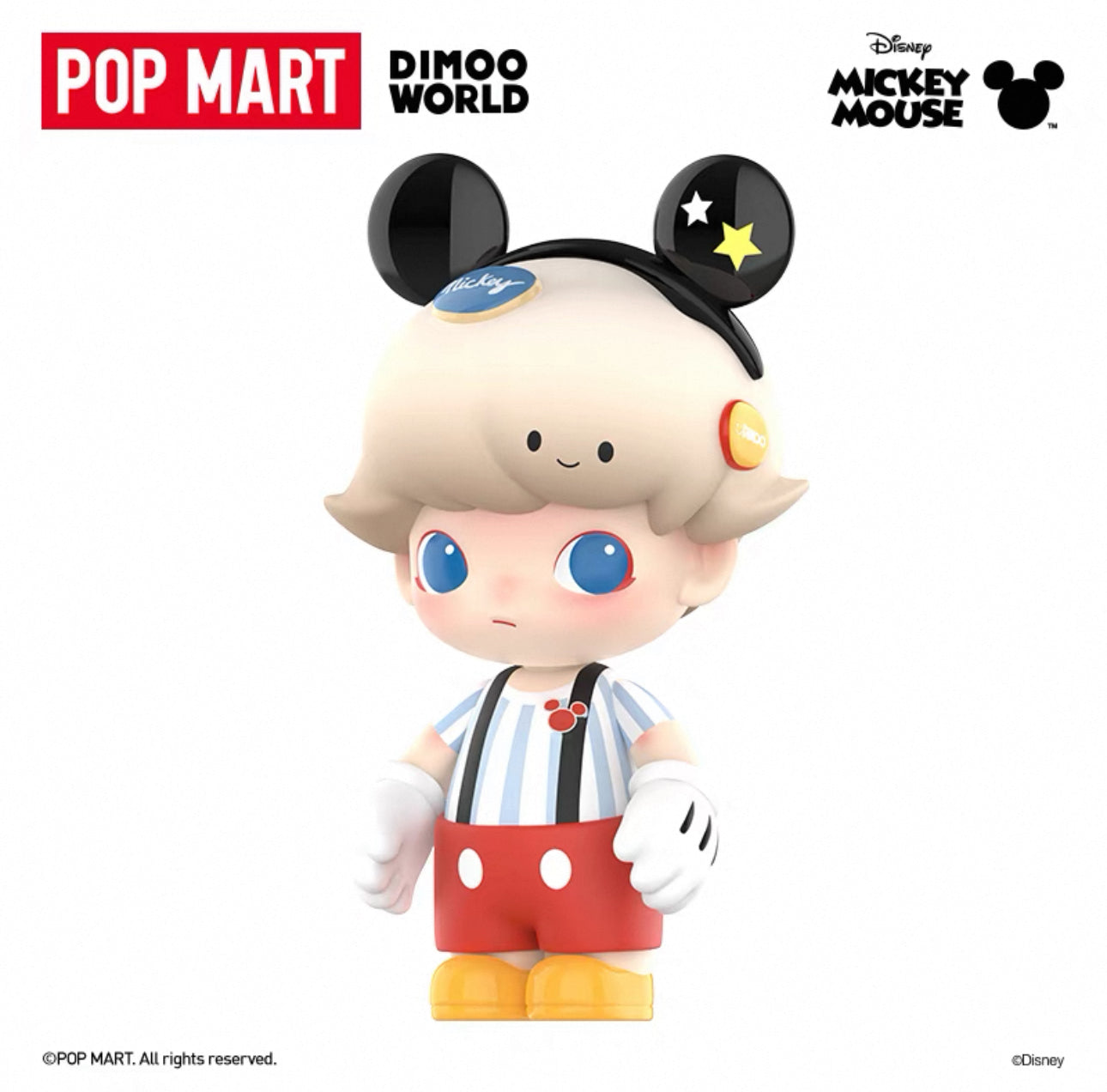 POPMART Bubble Mart MEGA JUST DIMOO 400% Mickey trend fashion toy ornament(Pre-Order)