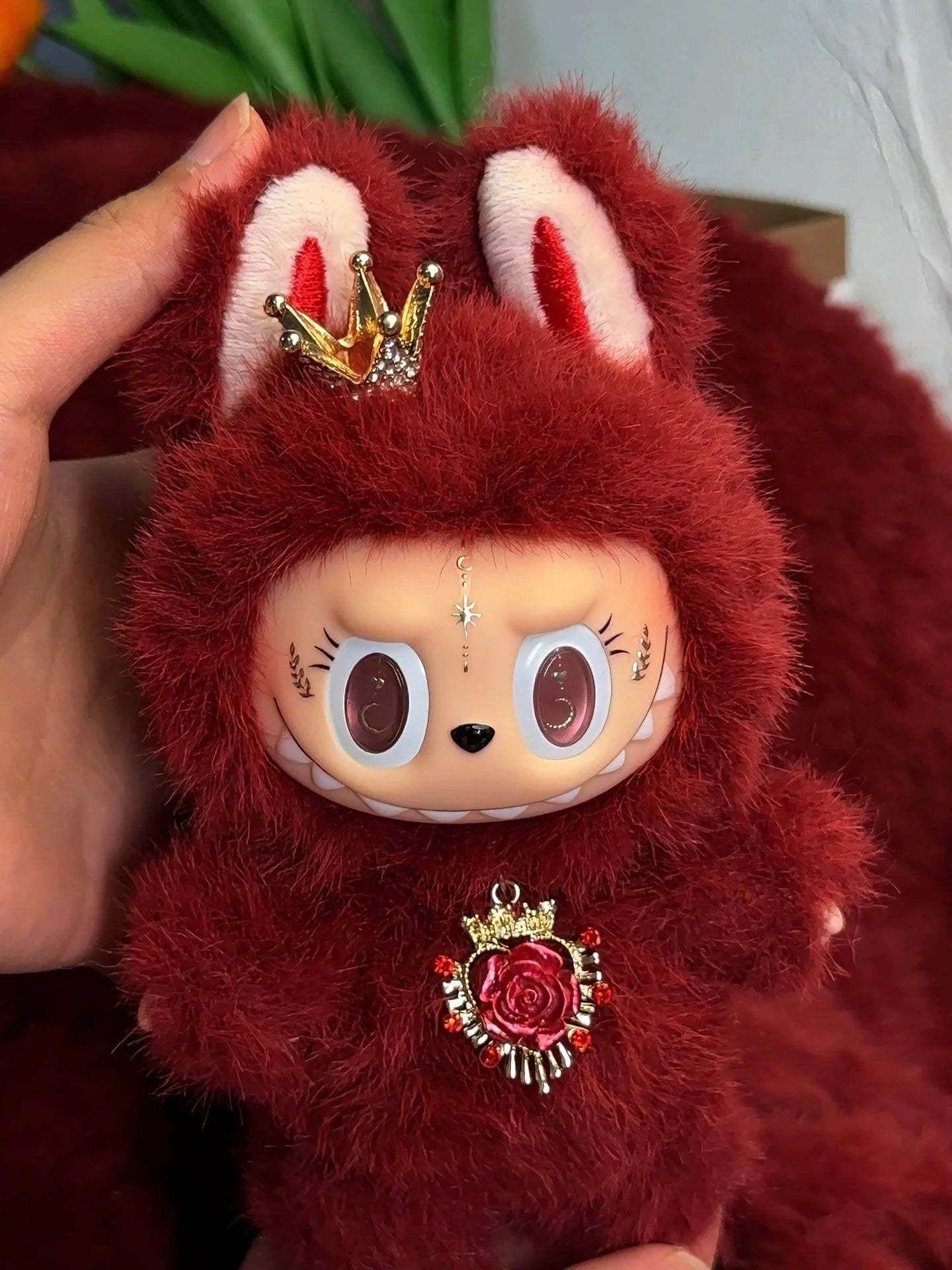 Authentic LABUBU Red Queen - Handcrafted Edition