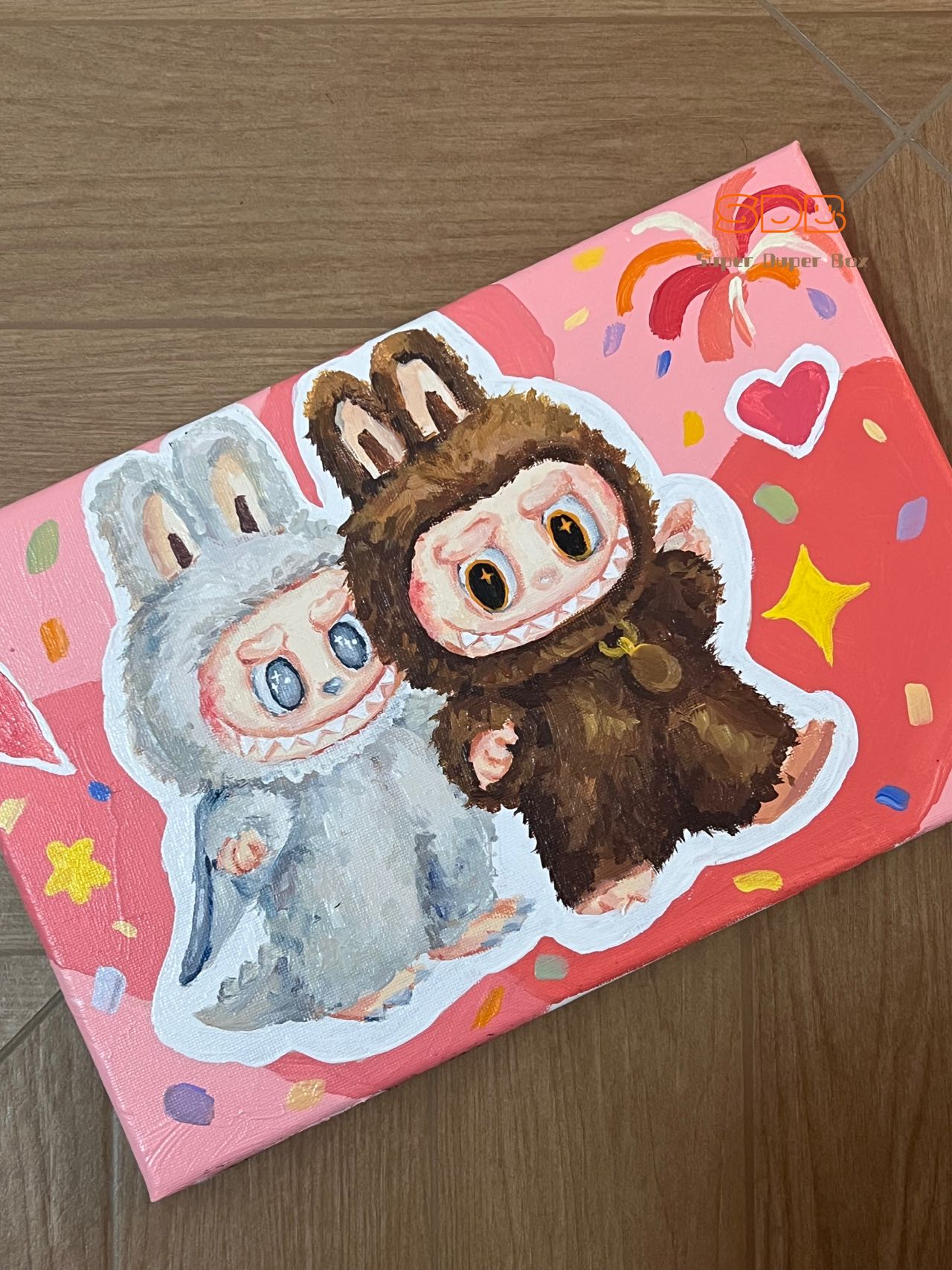 Only One Available! Hand-painted Labubu Artwork "Angel and Leader", a True Artistic Treasure