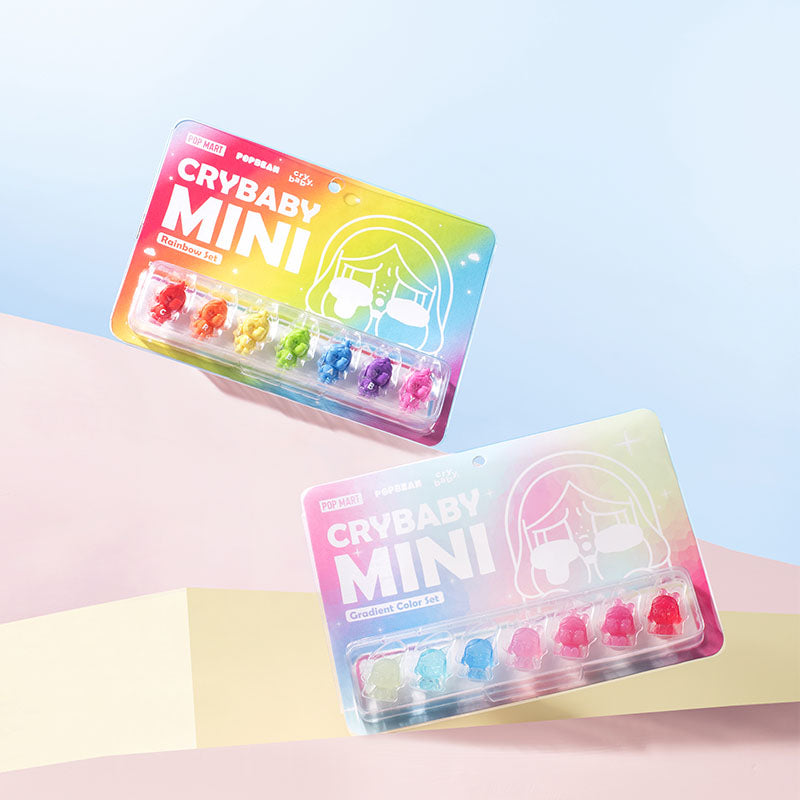 Bubble Bobble CRYBABY MINI Figurine - Rainbow Series Set