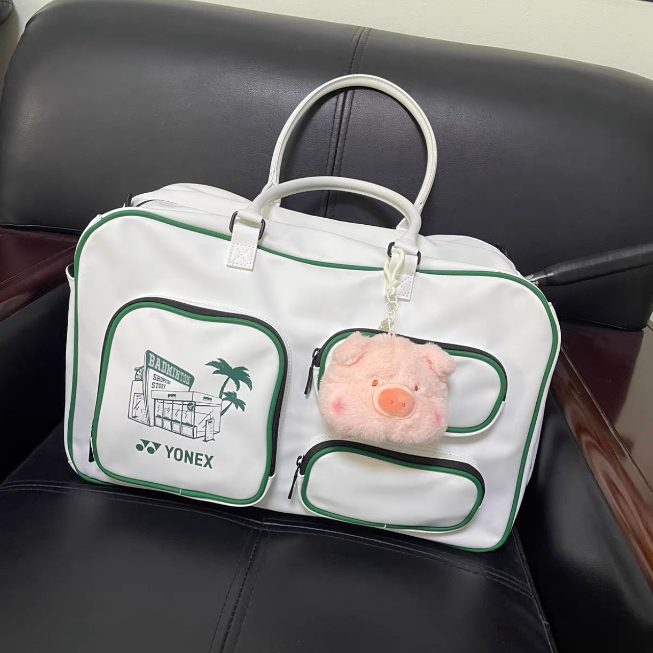 LuLu Pig Head Plush Pendant