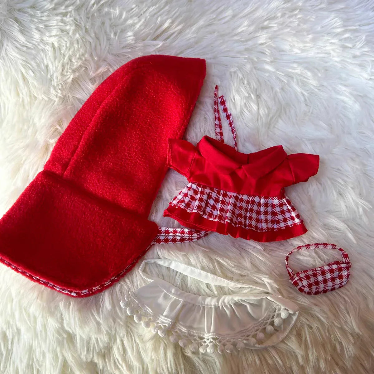 Labubu Little Red Dress Outfit