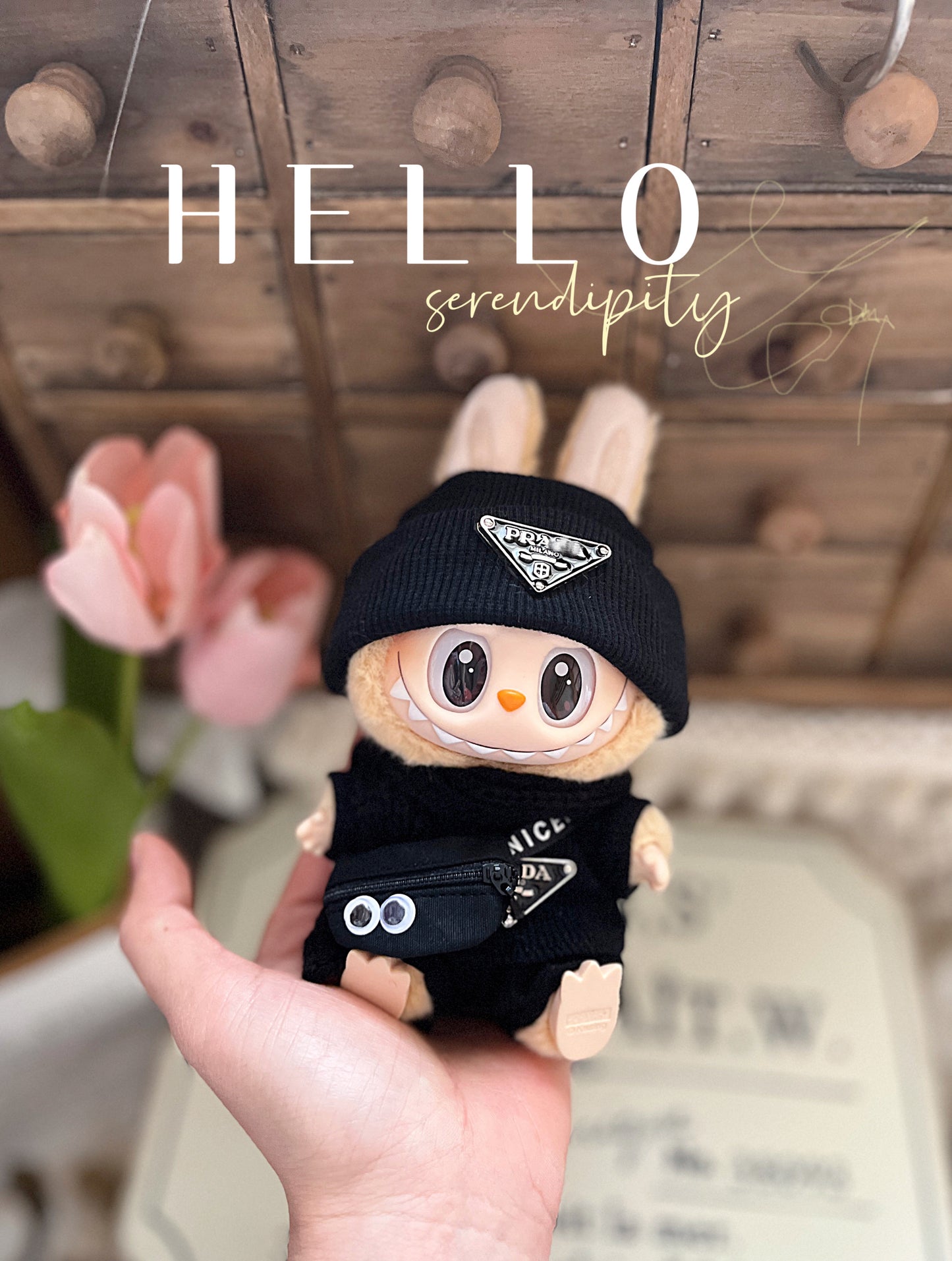 POP MART LABUBU Sitting Party Macaron Vinyl Blind - box Pendant Doll Clothes