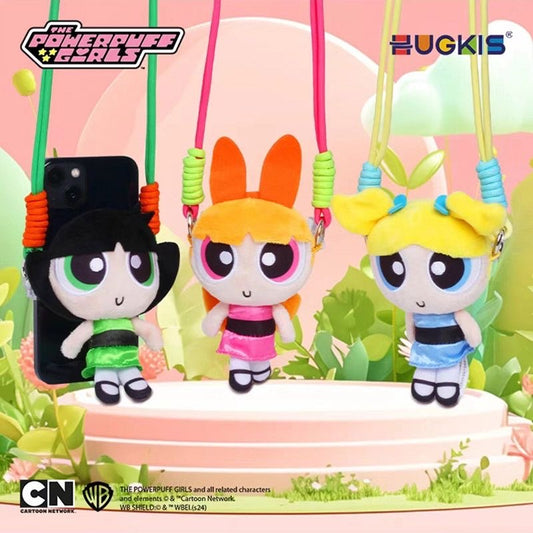 HUGKIS Powerpuff Girls Detachable Crossbody Backpack Clip Phone Case