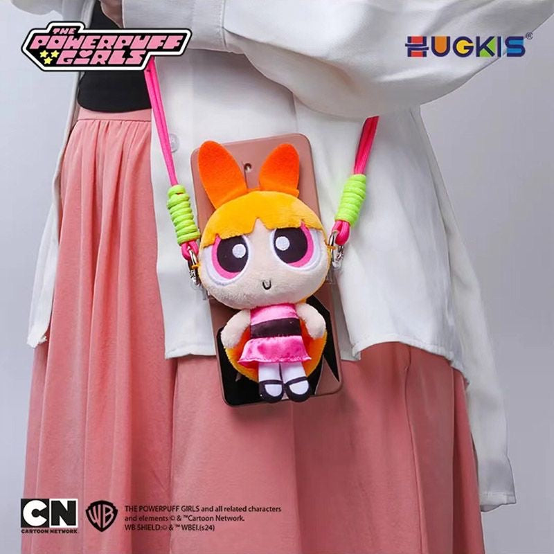 HUGKIS Powerpuff Girls Detachable Crossbody Backpack Clip Phone Case