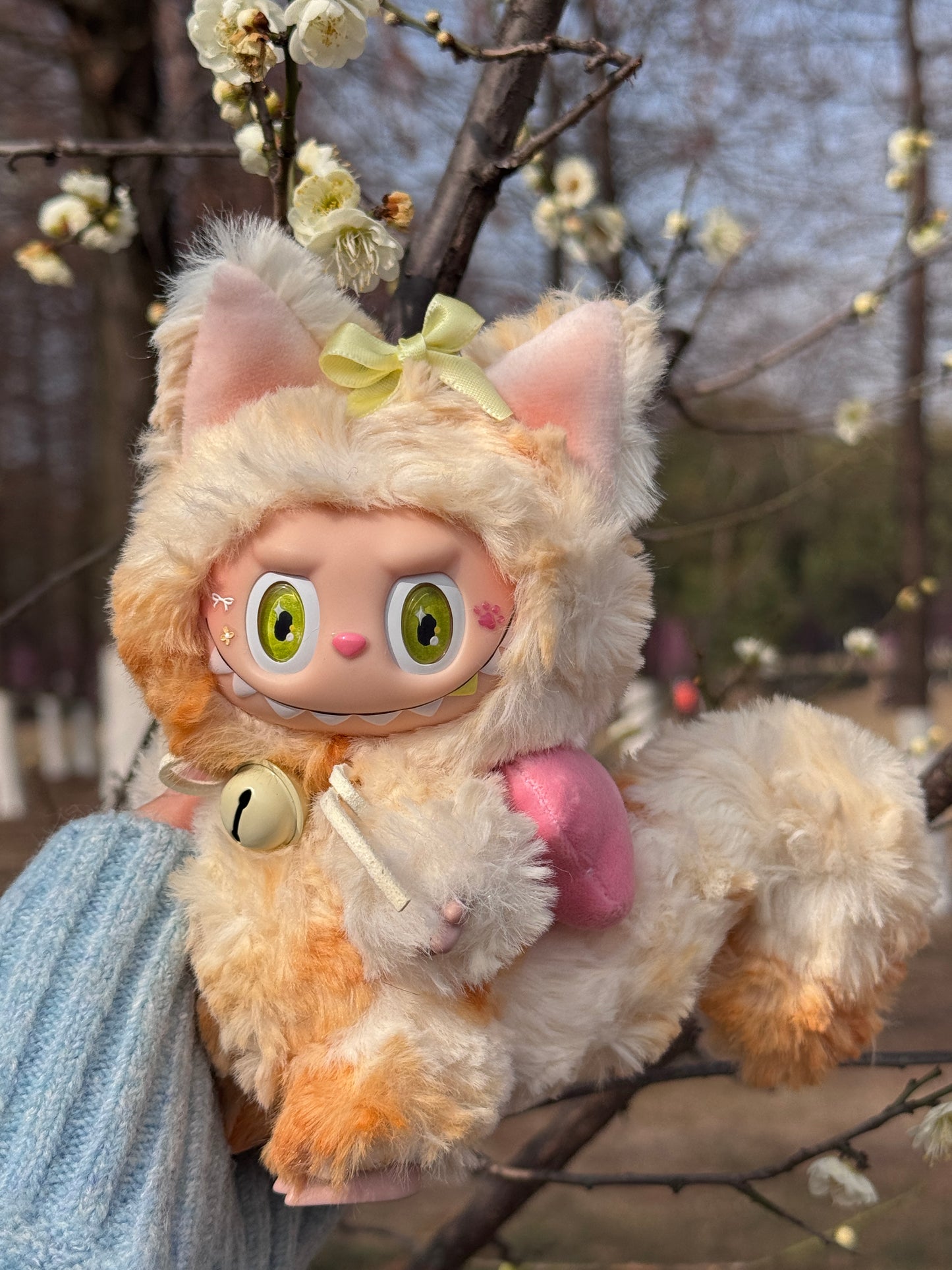 LABUBU X Mango Cheese Cat Retrofit Design Pendants