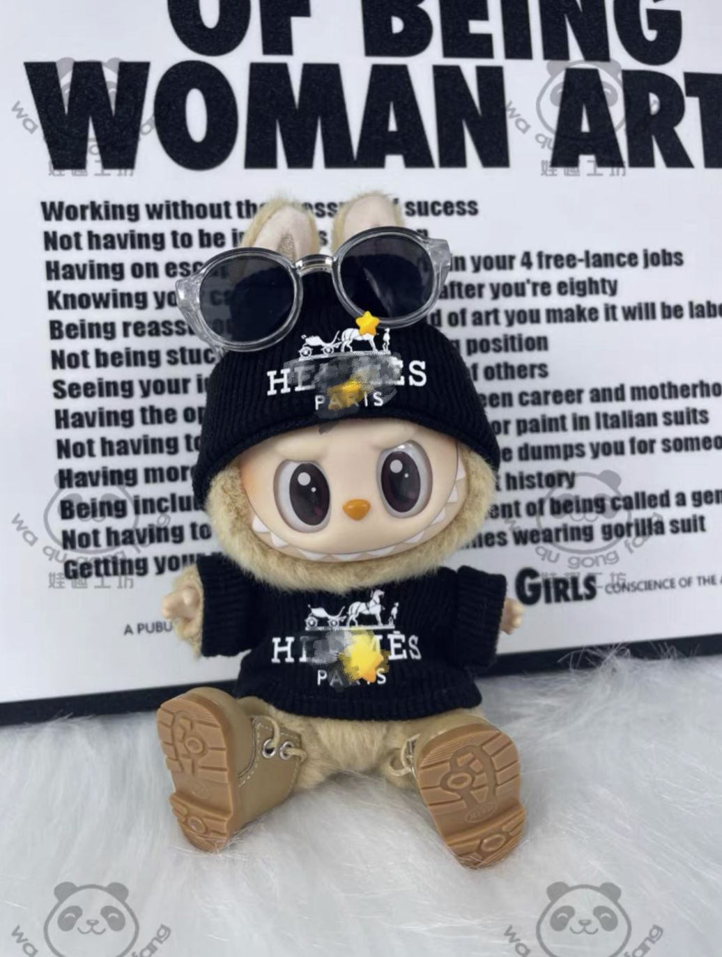 Labubu| Letters Clothes