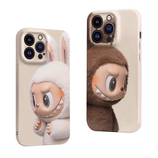 Labubu Big Head Cute Phone Case for iPhone 16/15/14/13 - Adorable Cartoon