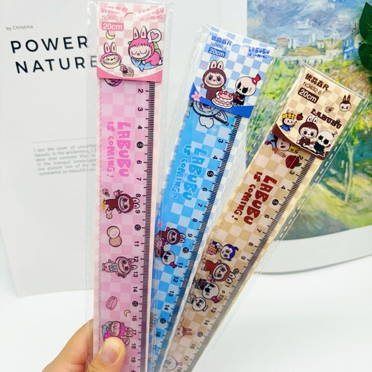 Labubu Cute 20cm Ruler – Cartoon Stationery for Kids and Students