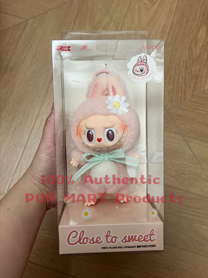Labubu Mokoko Close to Sweet Vinyl Plush Doll Pendant Keychain