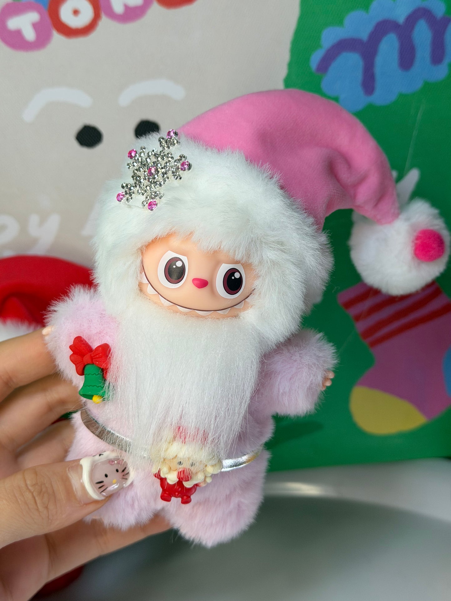 LABUBU X Santa Claus Retrofit Design Pendants