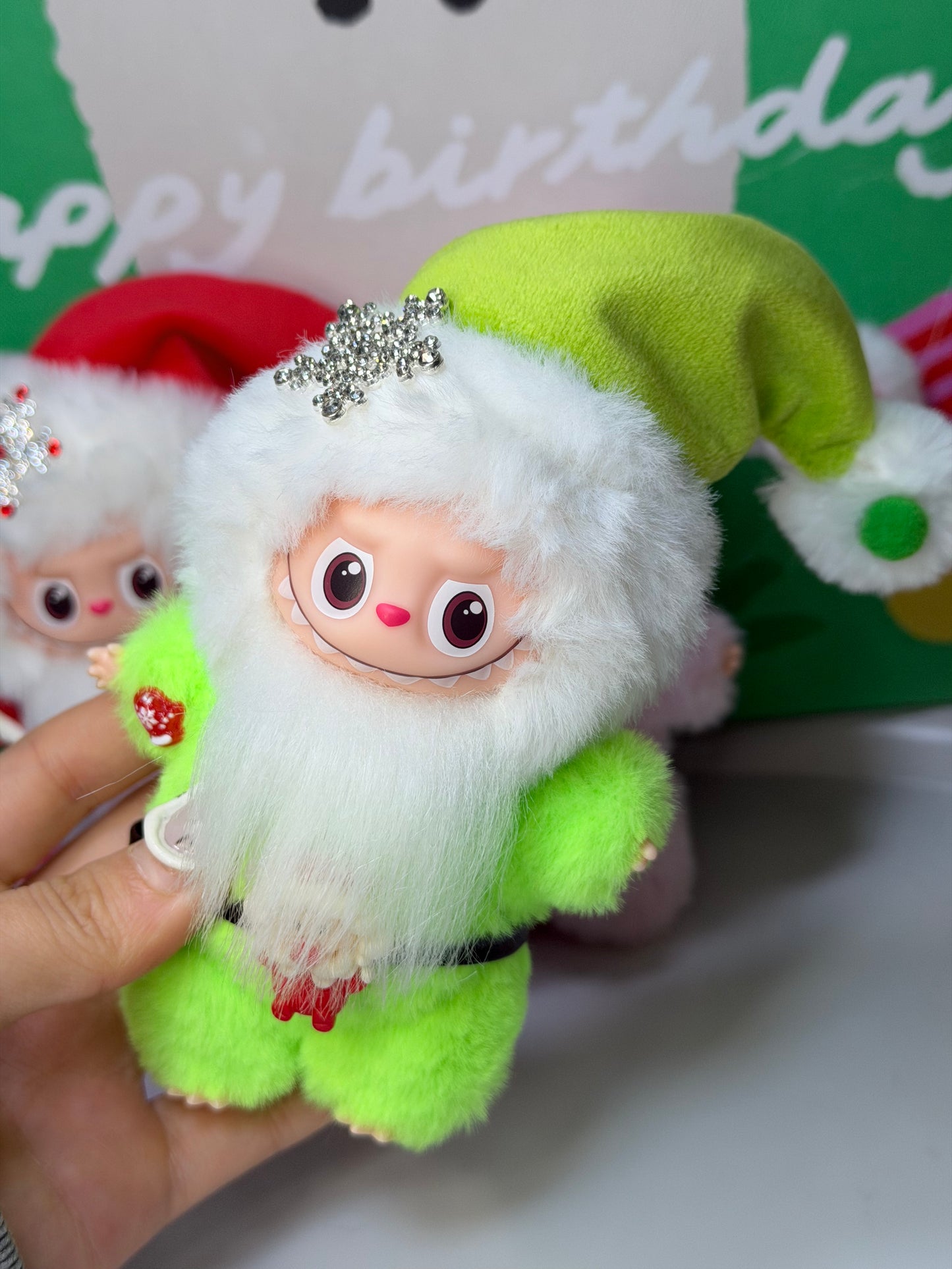 LABUBU X Santa Claus Retrofit Design Pendants