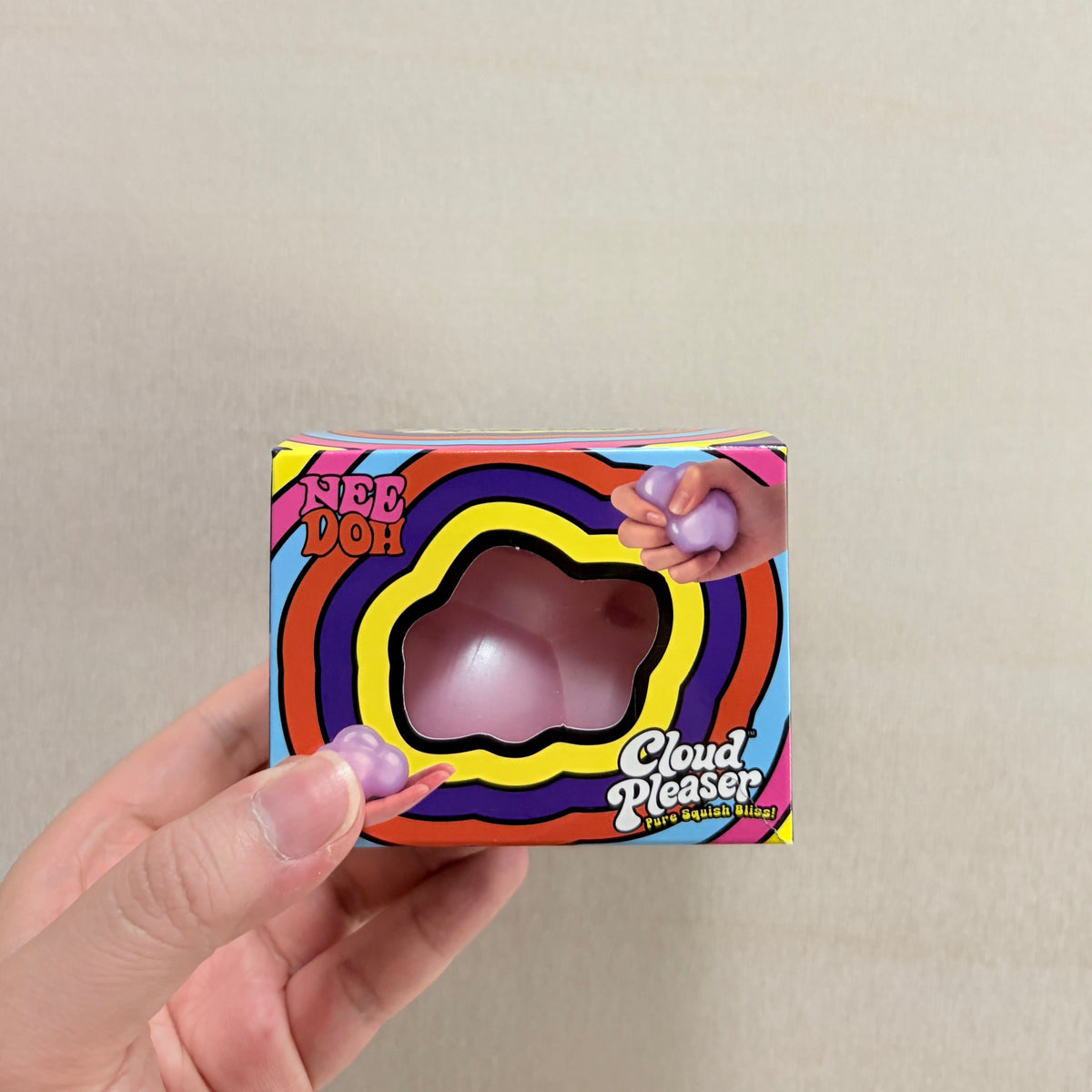 NeeDoh Cloud Pleaser Cloud Shaped Fidget Toy, Squishy Stress Relief Squeeze Ball