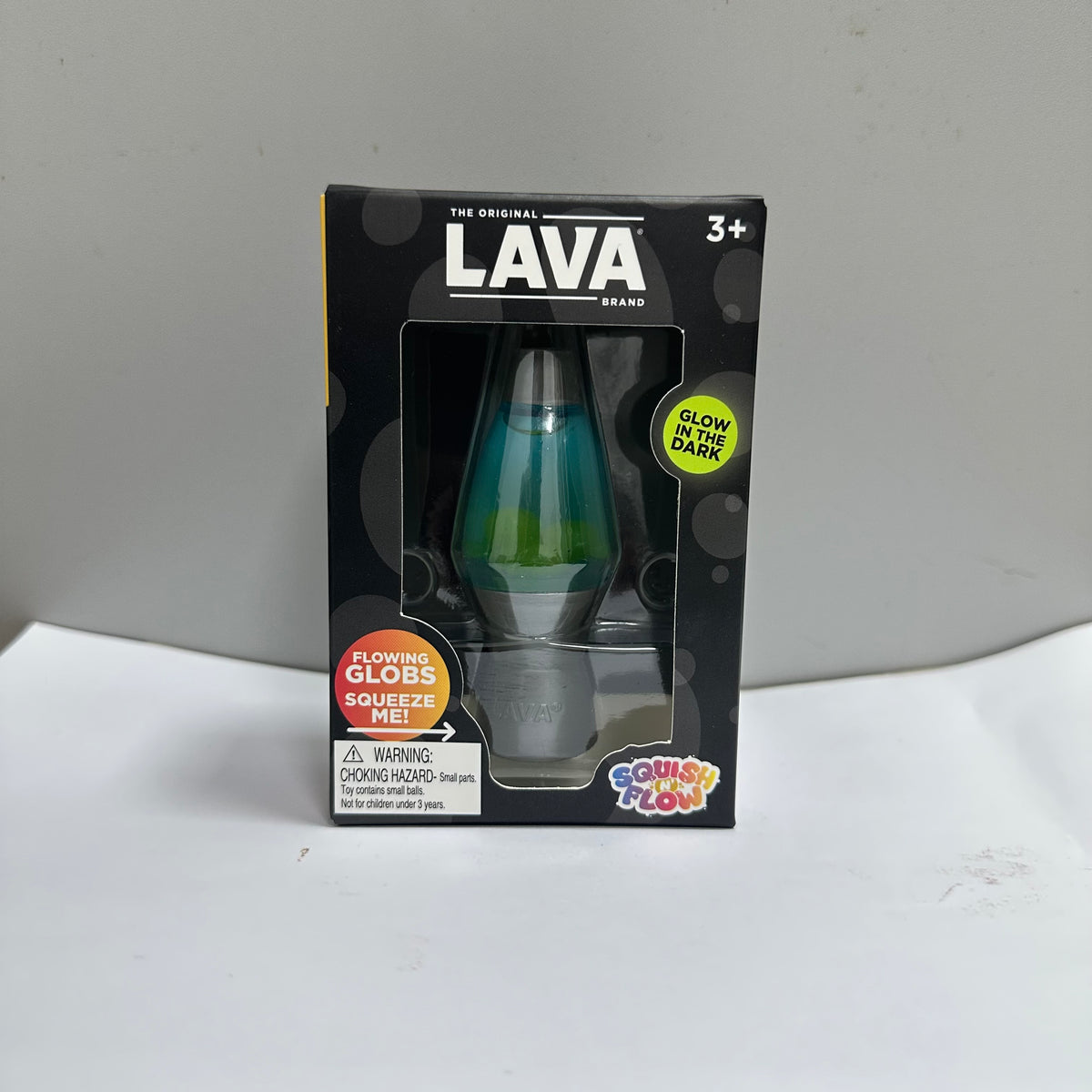 Schylling LAVA Squish N' Flow Glow in The Dark Fidget Toy, Lava Lamp Shaped Squeeze Sensory Stress Relief Toy for Kids & Adults, Holiday Gift
