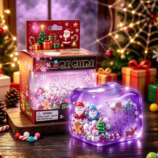 Christmas Nice Cube, NeeDoh Style Squish Fidget Stress Toy
