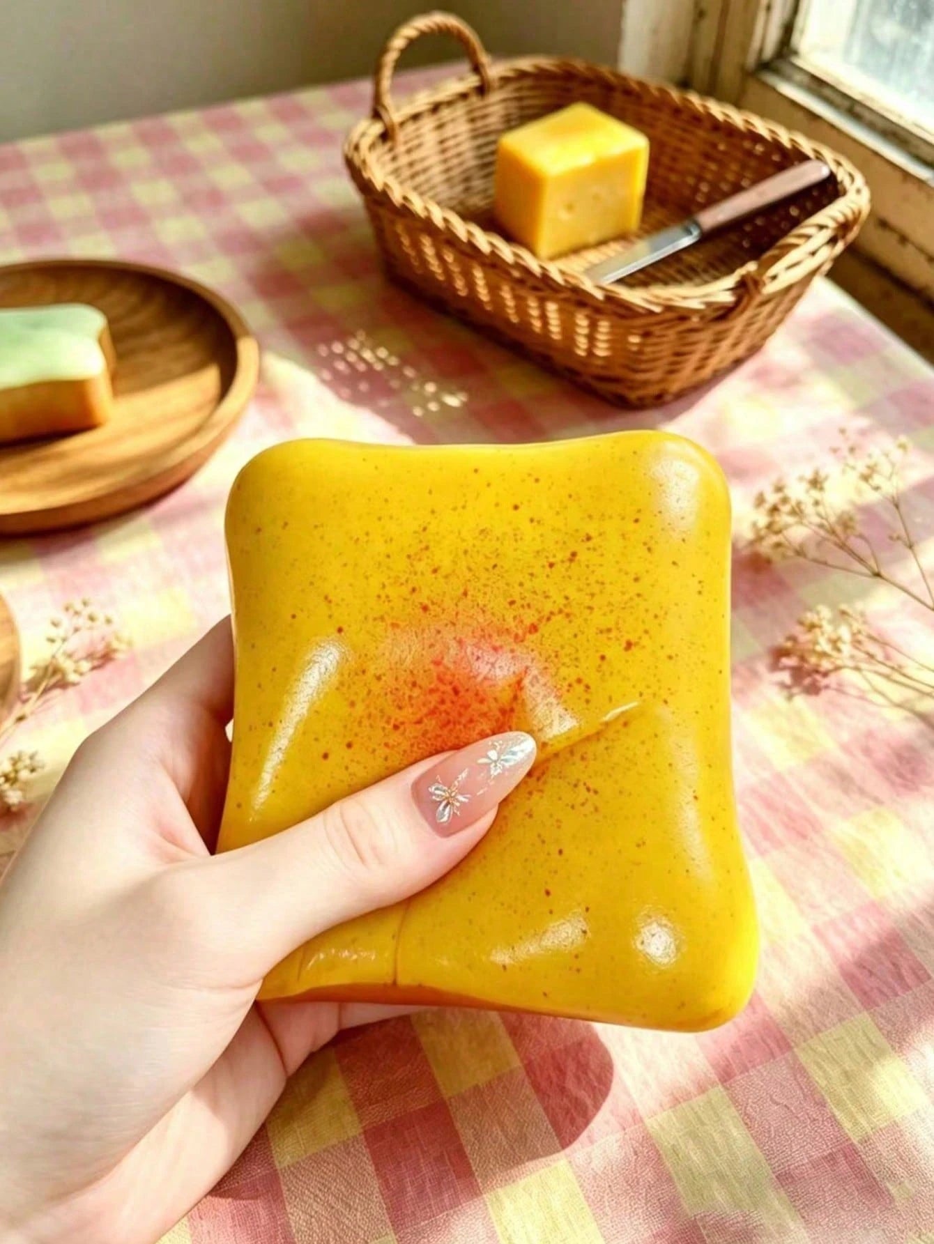 Squishy Toast Slow-Rise Stress Reliever – Realistic Desk Decor
