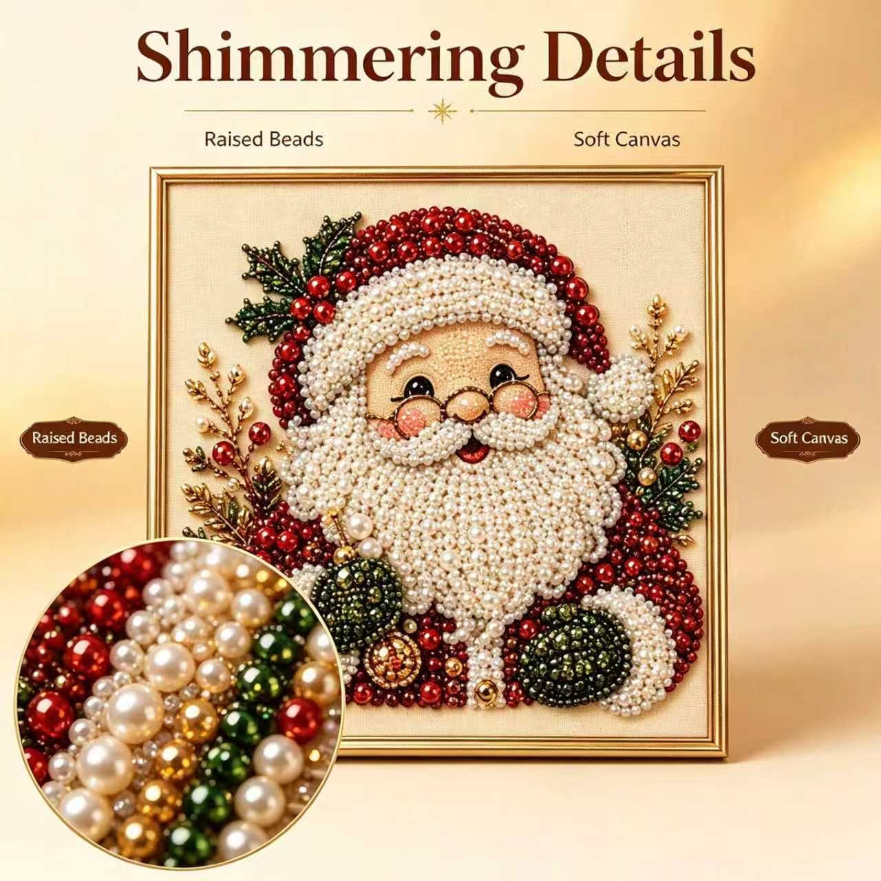 Handmade Pearl Painting Christmas Gift Decorations