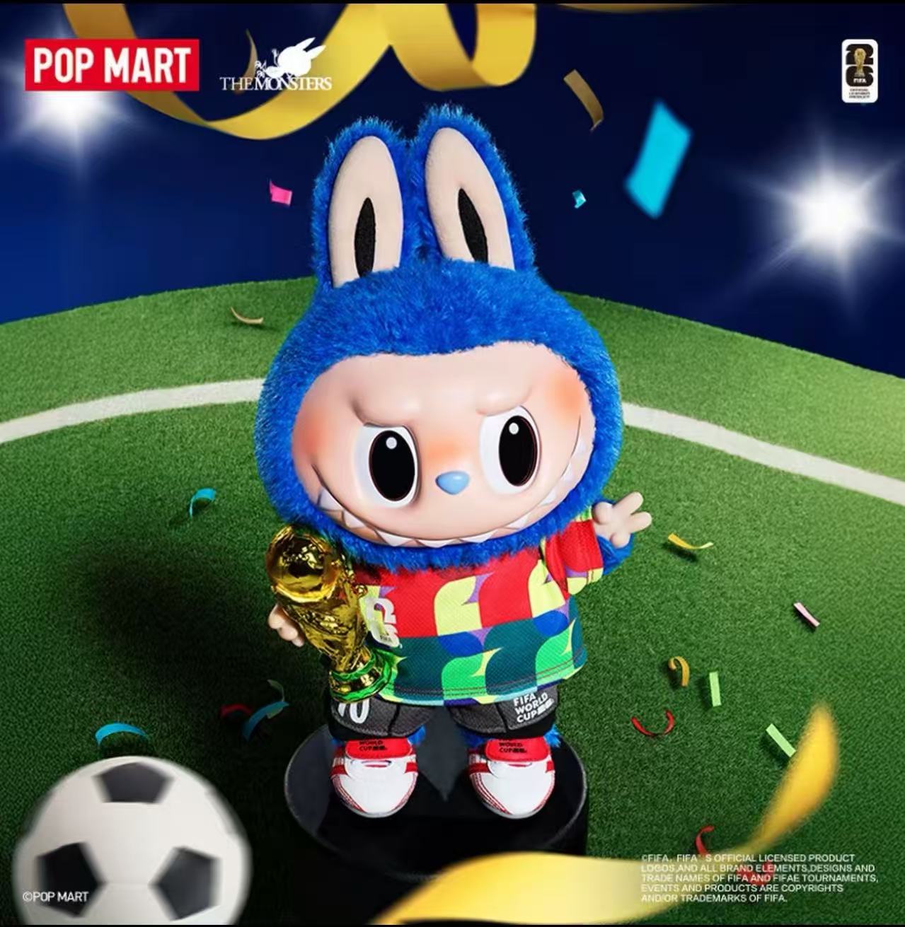 POP MART LABUBU x FIFA Series Limited Edition Vinyl Collectible Figure | Official Soccer Collaboration Art Toy