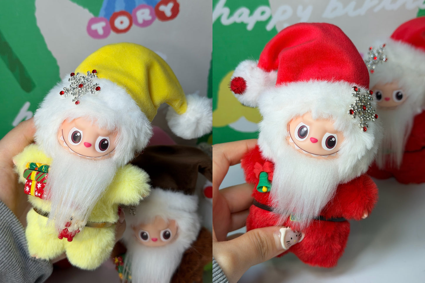 LABUBU X Santa Claus Retrofit Design Pendants
