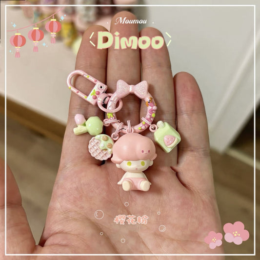 Authentic Pop Mart Sitting Moe Beads - Mobile Phone Bag & Keychain