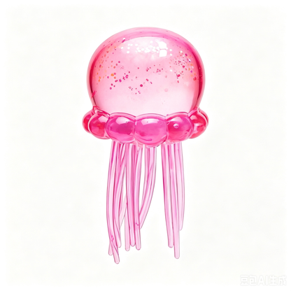 Jellyfish Squishy Fidget Toy, Stress Relief Squeeze Toy for Anxiety & Focus