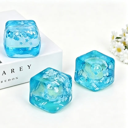 Blue Crystal Ice Cube Mochi Squishy