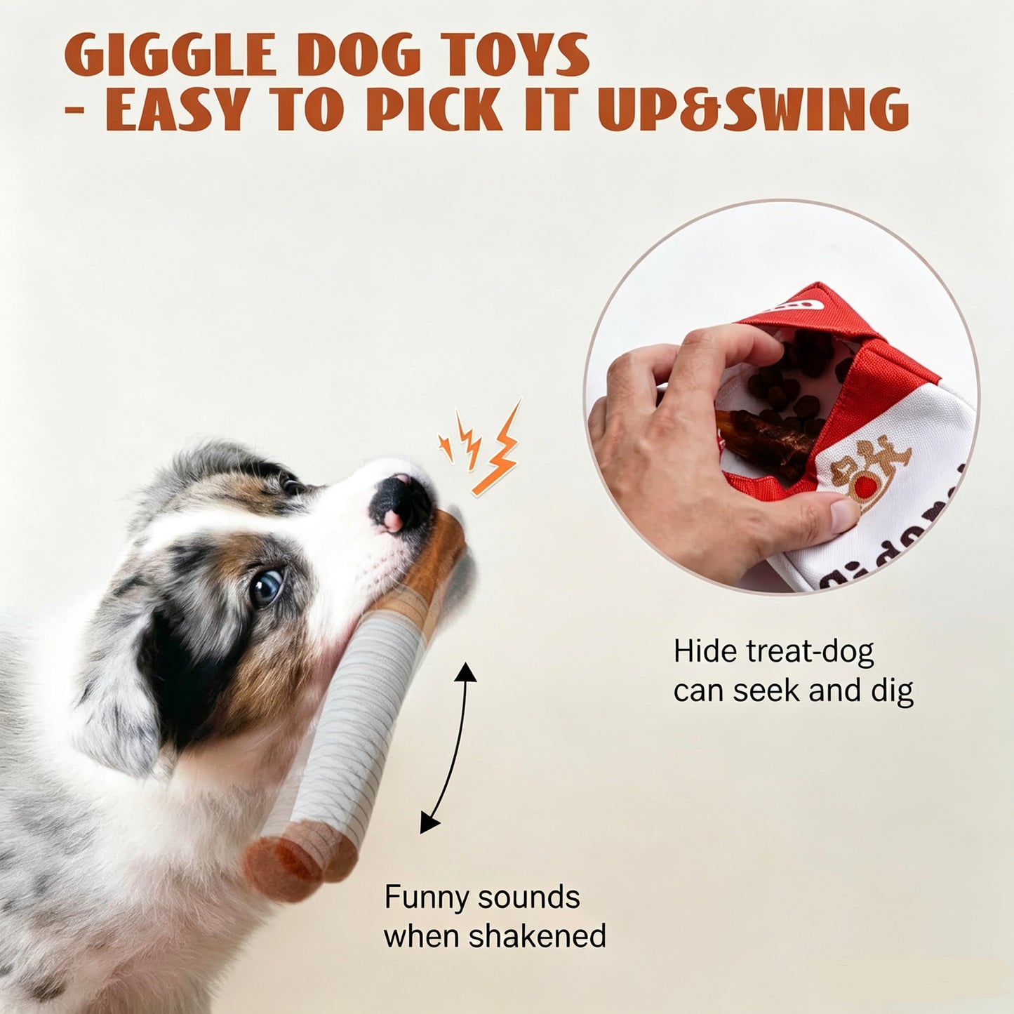 Simulated Smoking Sound "Squeeze-and-Play" Pet Toy