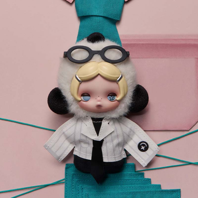 SKULLPANDA “Don’t Want, Don’t Want” Series Plush Keychain