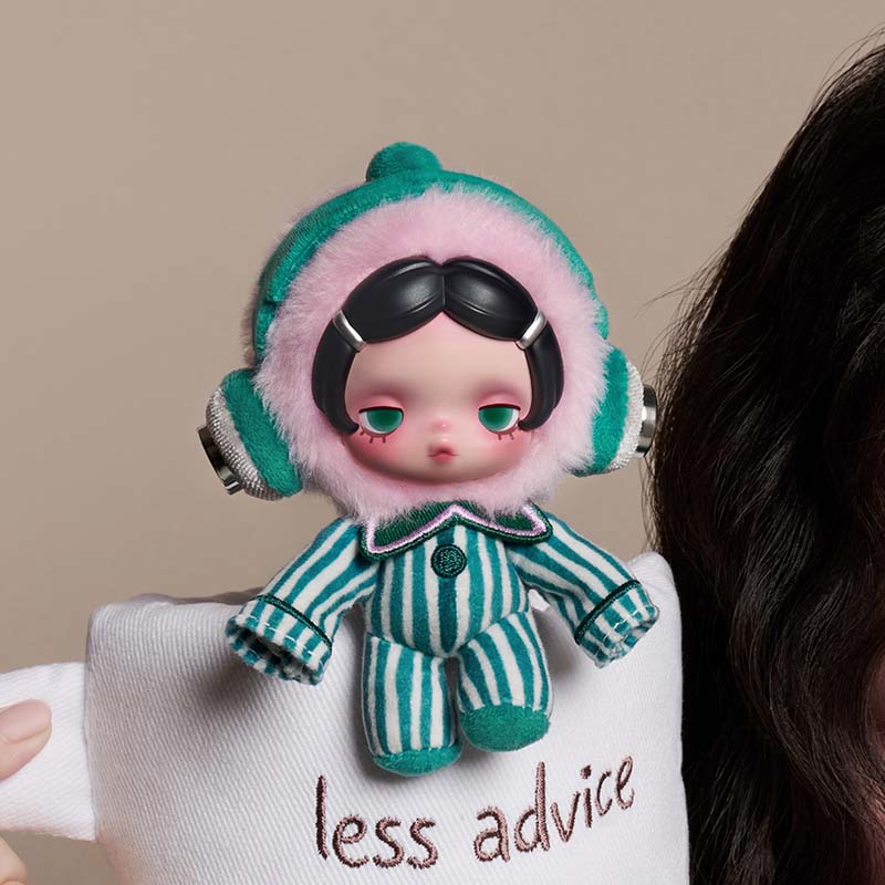 SKULLPANDA “Don’t Want, Don’t Want” Series Plush Keychain