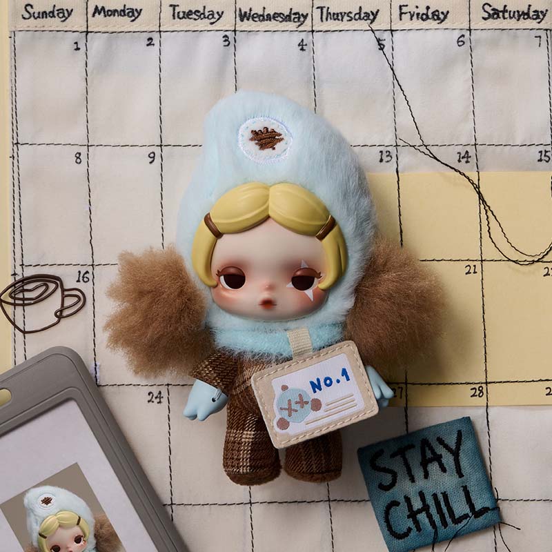 SKULLPANDA “Don’t Want, Don’t Want” Series Plush Keychain