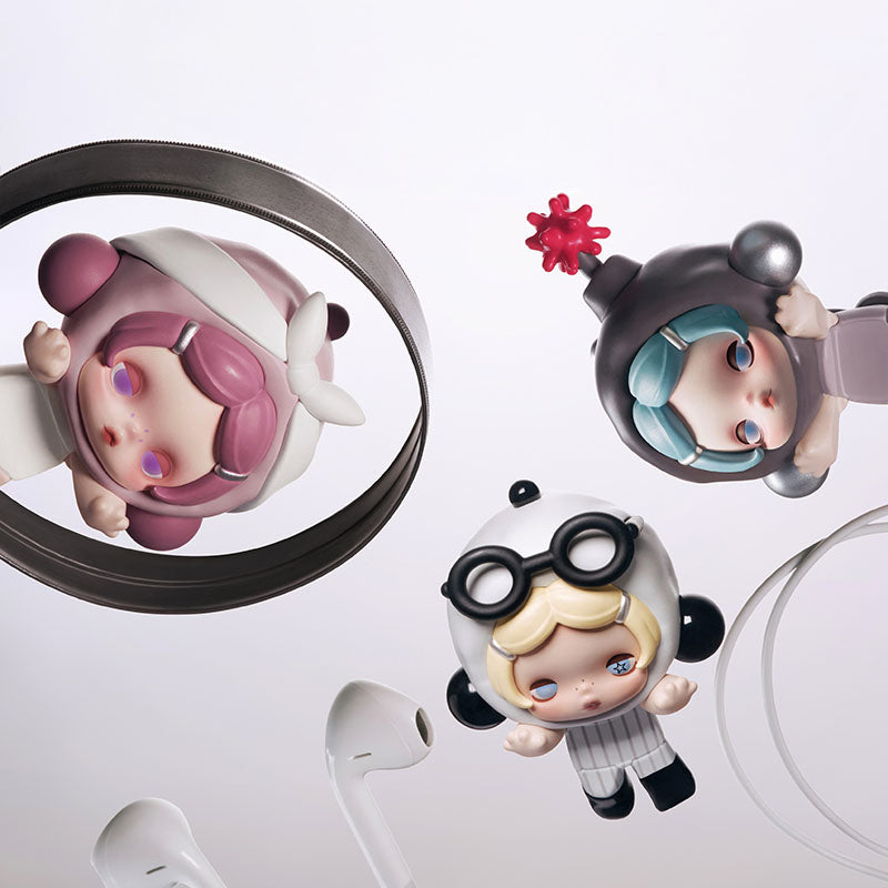SKULLPANDA “Don’t Want, Don’t Want” Series Lying Down Figures