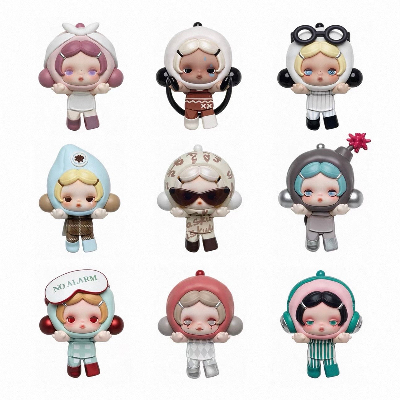 SKULLPANDA “Don’t Want, Don’t Want” Series Lying Down Figures