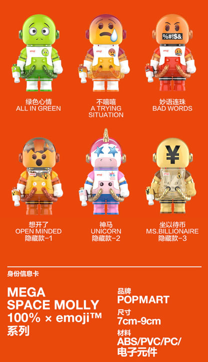 MEGA SPACE MOLLY 100% × Emoji Series