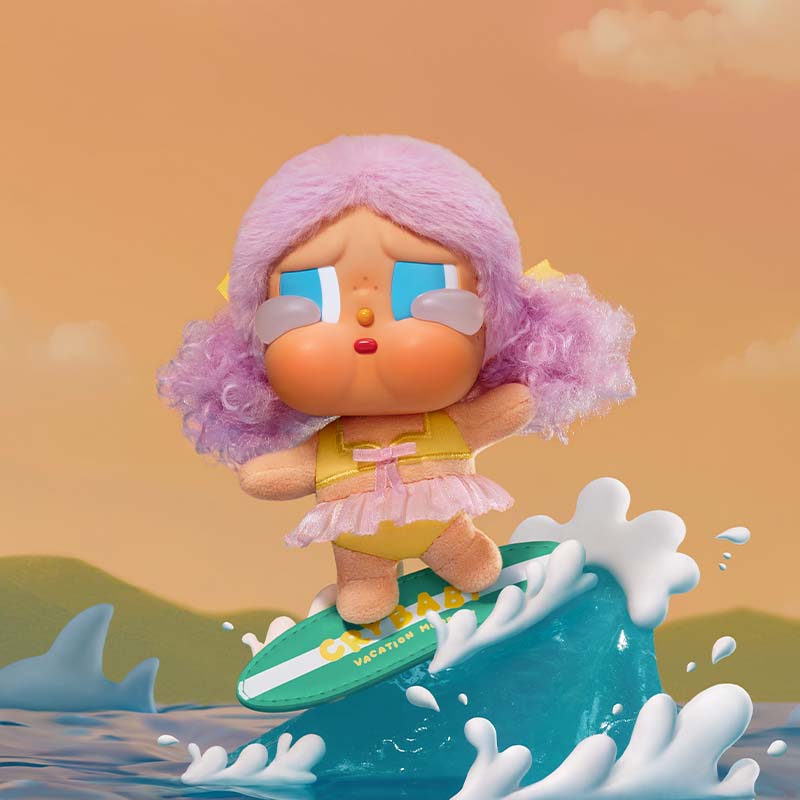 CRYBABY Vacation Mode On Series - PVC Plush Keychain Blind Box（Pre-order）