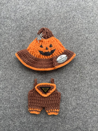LABUBU Halloween Pumpkin Handmade Doll Outfit
