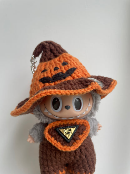 LABUBU Halloween Pumpkin Handmade Doll Outfit
