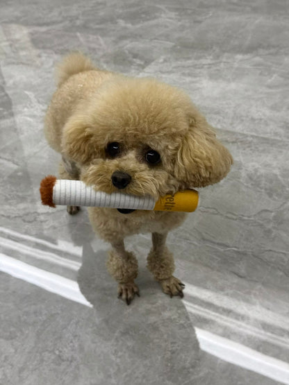 Simulated Smoking Sound "Squeeze-and-Play" Pet Toy