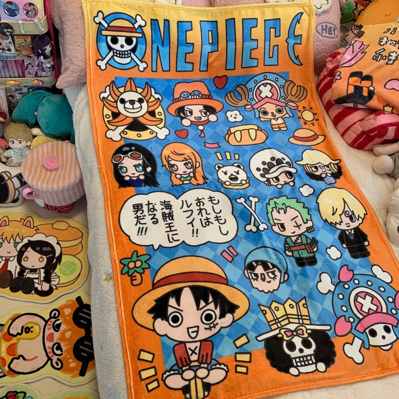 One Piece Blanket: Luffy Air-Conditioned Blanket, Casual Blanket, Anime Gift