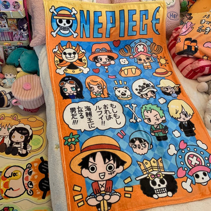 One Piece Blanket: Luffy Air-Conditioned Blanket, Casual Blanket, Anime Gift