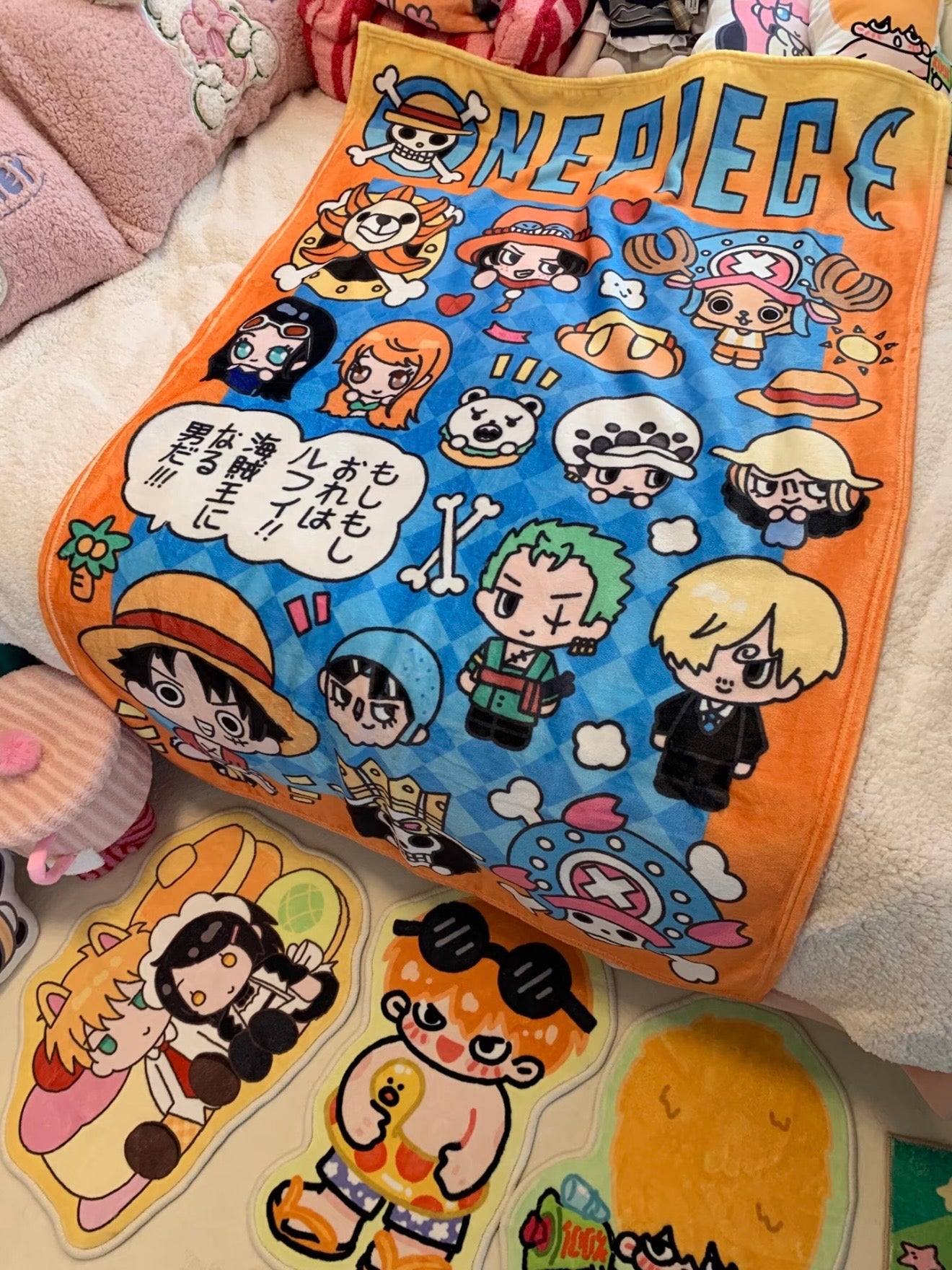 One Piece Blanket: Luffy Air-Conditioned Blanket, Casual Blanket, Anime Gift