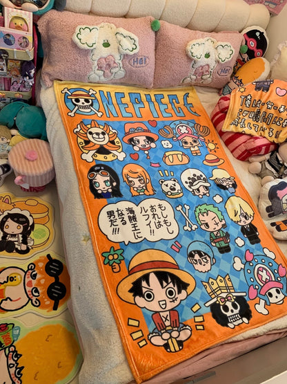One Piece Blanket: Luffy Air-Conditioned Blanket, Casual Blanket, Anime Gift