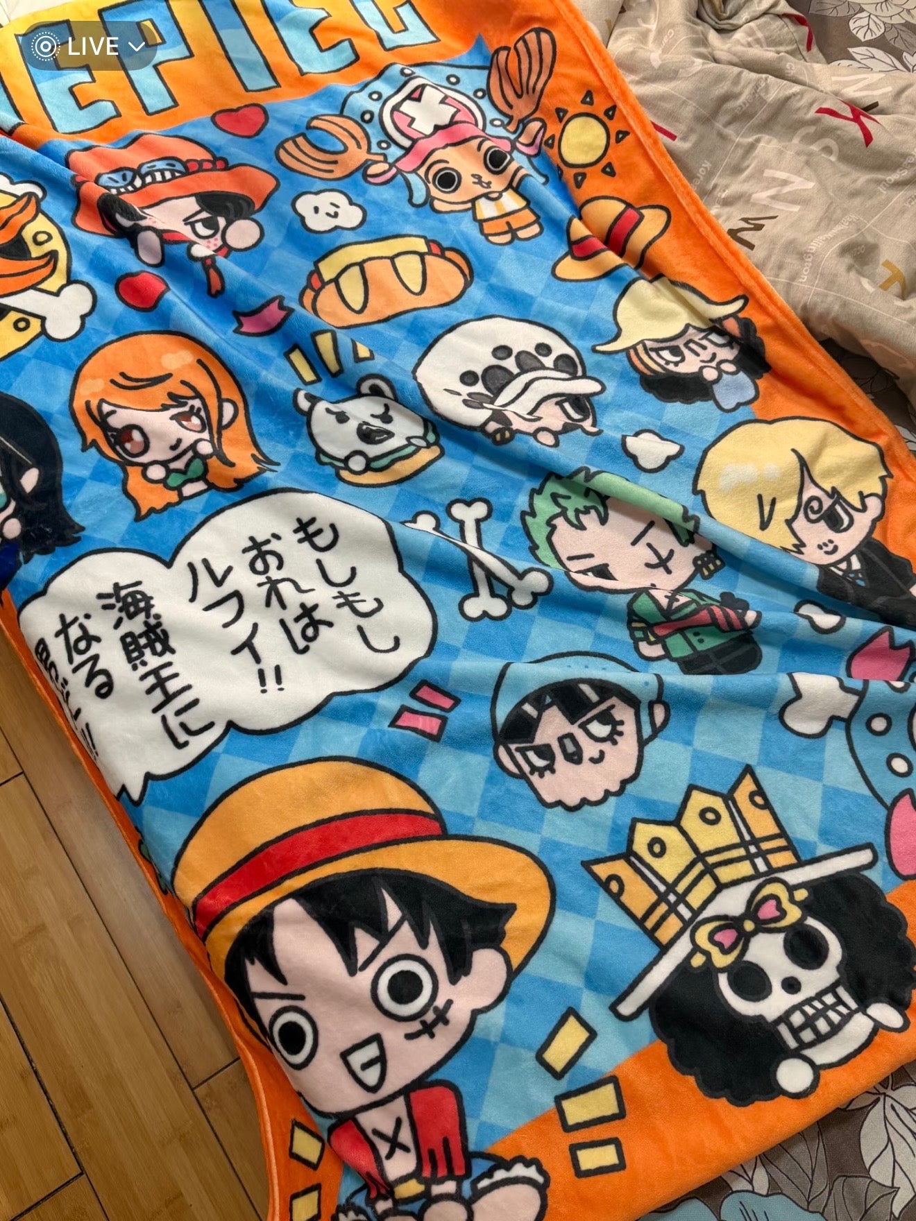 One Piece Blanket: Luffy Air-Conditioned Blanket, Casual Blanket, Anime Gift