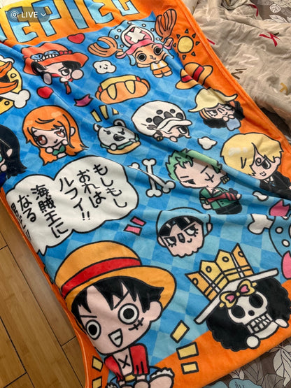 One Piece Blanket: Luffy Air-Conditioned Blanket, Casual Blanket, Anime Gift