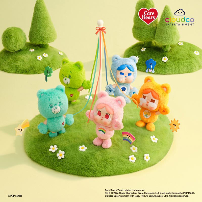 CRYBABY × Care Bears Series Vinyl Plush Keychain Blind Box