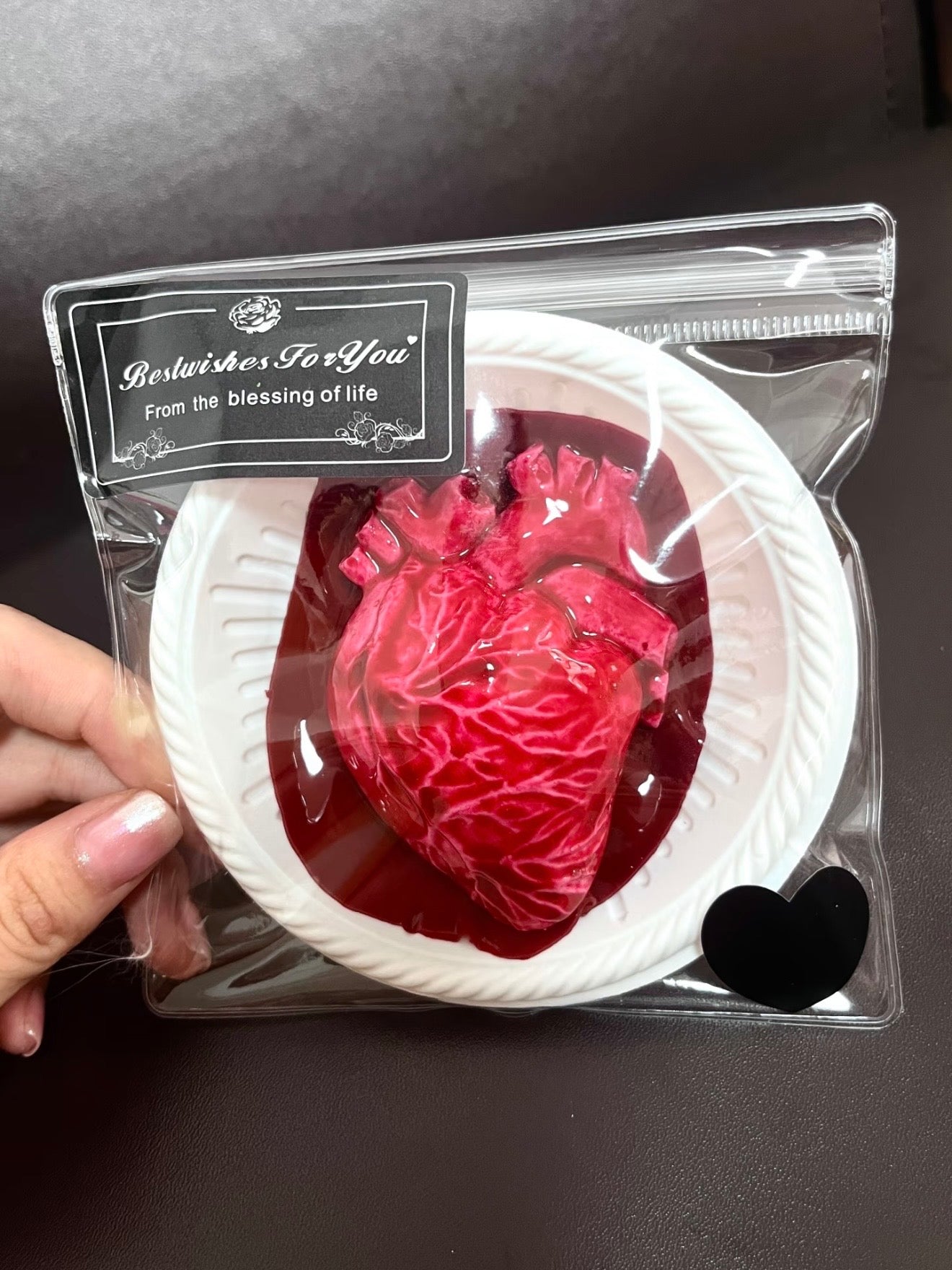 Realistic Heart-Shaped Stress Relief Squeeze Toy