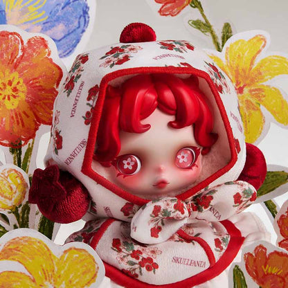 SKULLPANDA "Blooming in the Flowers" Plush Keychain