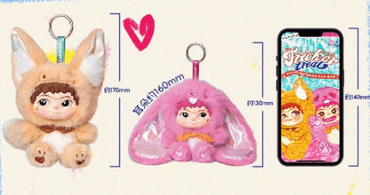 WAKUKU Rabbit & Fox Series--Vinyl pendant blind box