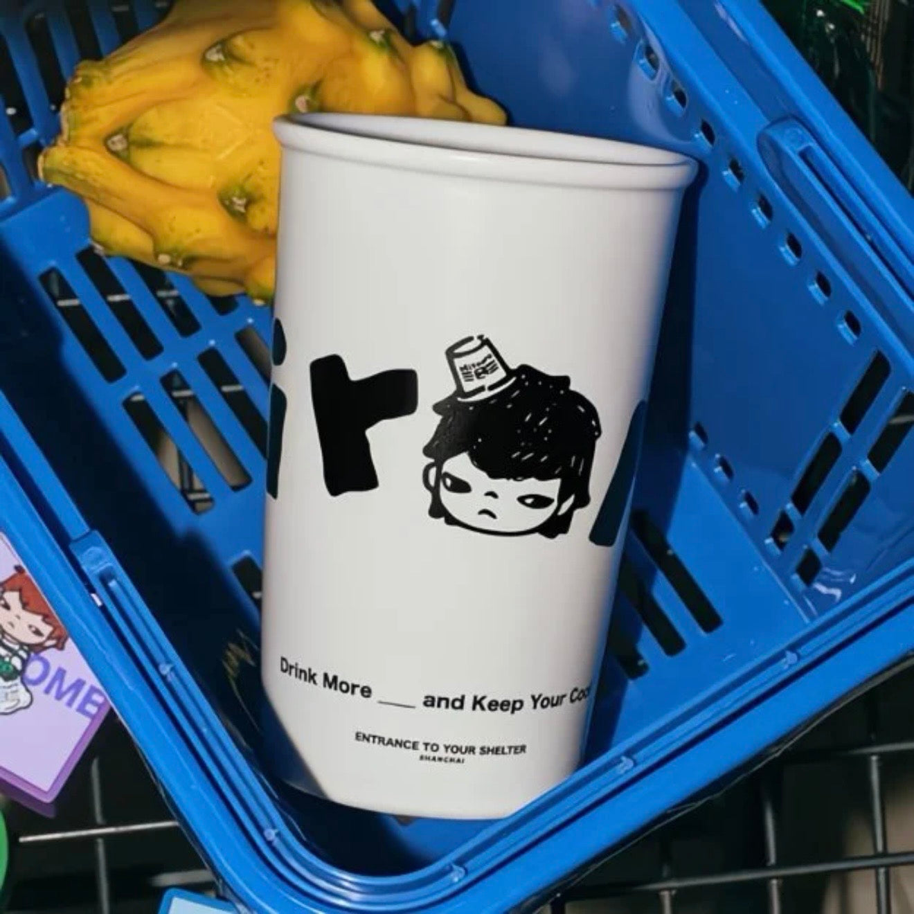 Hirono Convenience Store Roaming Series - Paper Cup Ceramic Mug (White)