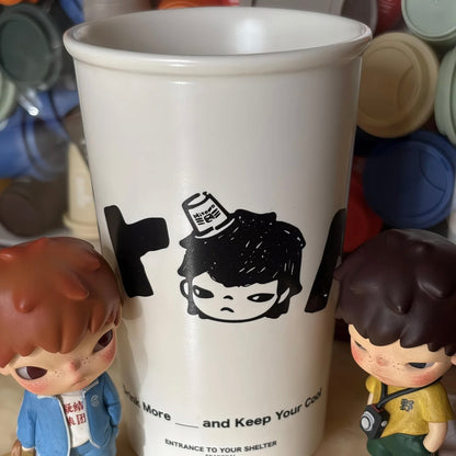 Hirono Convenience Store Roaming Series - Paper Cup Ceramic Mug (White)